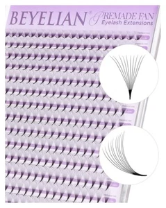 Premade Lash Fans – Volume Eyelash Extensions, 320 Fans, 10D 0.07 C Curl - Picture 1 of 7