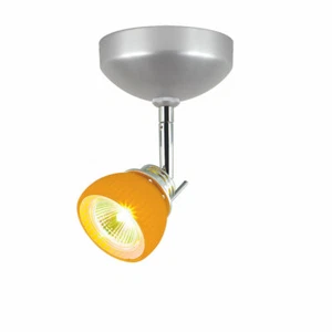 Ceiling Spot 1-Light Fixture Multi Directional Low Voltage Glass Shade * NEW* - Picture 1 of 18