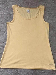 Noble Outfitters Women XL Butter Yellow Scoop Neck Tug Free Tank Top NWOT Beach - Picture 1 of 14