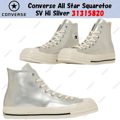 Converse All Star Squaretoe SV Hi Silver 31315820 taglia uomo - Immagine 1 di 4