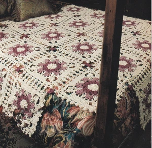 Crochet Afghan Pattern VICTORIAN LACE Instructions Annie's Club - Picture 1 of 3