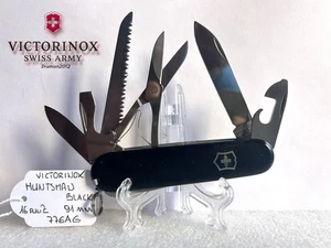 COLTELLINO VICTORINOX HUNTSMAN BLACK NERO 91MM 15 FUNZIONI SWISS ARMY KNIFE - Imagen 1 de 3