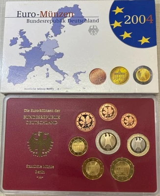 2004 8 Coin Germany Euro Proof Uncirculated Coin Set - Image 1 of 2