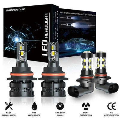 Kit de luces antiniebla LED para Mercury Mountaineer 2002-2006 4 piezas 9007 + 9145 Foto 1 de 4