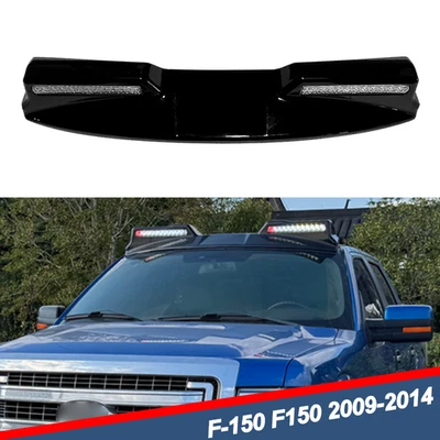 For 2009-2014 Ford F150 F-150 Roof Top Spoiler Light Spotlights Lamp Bar LED DRL Foto 1 de 4