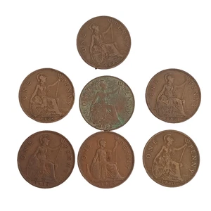 1920/1930s George V/VI Penny Set - Picture 1 of 2