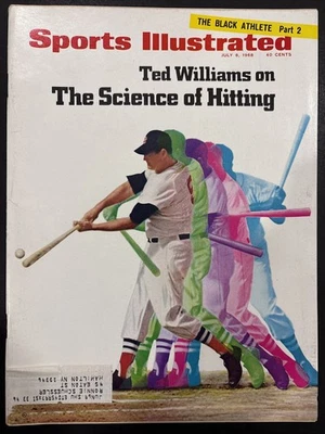 Sports Illustrated 8 de julio de 1968 Ted Williams La ciencia de golpear Medias Rojas Foto 1 de 2