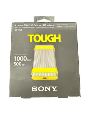 SSD Externo Sony 500GB SLMG5 USB 3.1 USB-C Gen 2 ¡NUEVO! Foto 1 de 4
