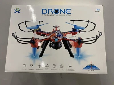 Drone 2.4Ghz 4-Axis aerocraft one key take off/landing W/remote control Graffiti - Image 1 of 4