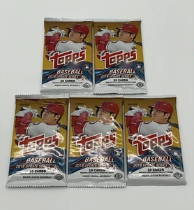 2018 Topps Update Series Baseball - 5 Fresh Packs From Hobby Box Factory Sealed - Picture 1 of 3