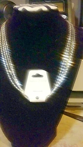 Ladies set of four separate fashion Jewelry 18" each with silver chains. - Picture 1 of 1