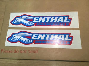 2X RENTHAL Chainwheels vinyl swingingarm motorcycle Decal / stickers.  - Picture 1 of 1