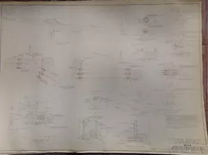 1964 NYC WORLD'S FAIR WATER NYC MAINS DETAILS BLUEPRINT W-3 FLUSHING QUEENS NY - Picture 1 of 2