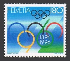 Switzerland 972, MNH. Michel 1583. Modern Olympic Games, centenary, 1996. - Picture 1 of 1