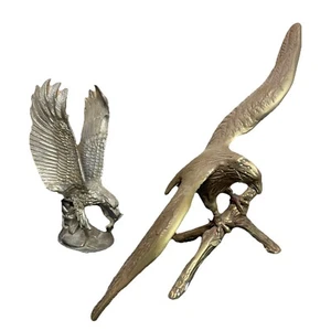 Lote De Colección Águila Calva H Wilson Lanza Peltre Fino/5000 Y Latón Americana LEER - Imagen 1 de 24