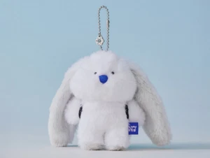 NEW JEANS NEWJEANS NJ X COLLER BUNNY PLUSH KEYRING WHITE LINEFRINEDS STORE - Picture 1 of 5