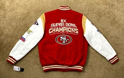 Chaqueta 49ers San Francisco 5 TIME SUPER BOWL CHAMPIONSHIP Algodón GRANDE Foto 1 de 4