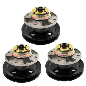 Spindle Assembly Replaces John Deere AM121342 AM121229 48" 54" Decks (3 PCS) - Picture 1 of 6