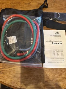 Black Mountain Products 5 Resistance Stretch Bands Zipper Bag User Guide Fitness - Picture 1 of 2