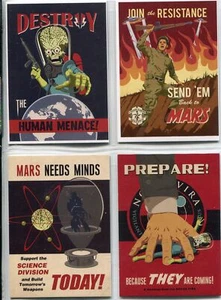 Mars Attacks Invasion Complete Join The Fight Chase Card Set 1-4 - Picture 1 of 1