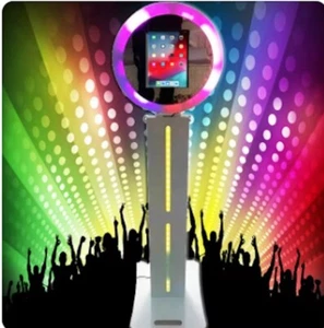 12.9 IPAD Photo Photo Booth Shell Portable Stand Selfie Machine w/ Flight Case  - Picture 1 of 24