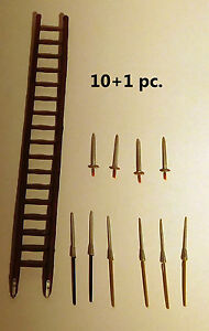 Original Elastolin weapons for 40mm Figures # 3