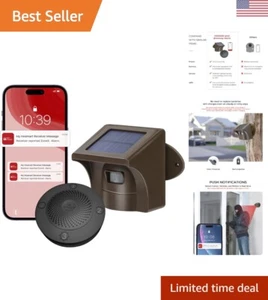 Eco-Friendly Solar Motion Sensor with 1/2 Mile Range - Home Security Solution - Picture 1 of 8