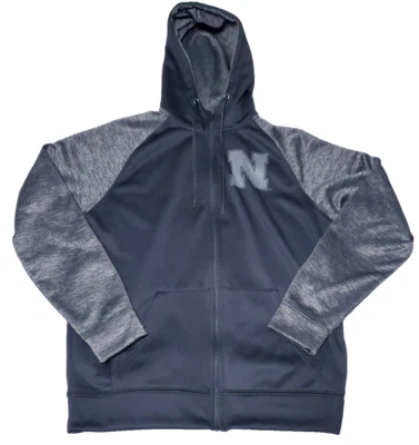 Nebraska Cornhuskers Colosseum Full Zip Hoodie Men’s Size M Black Huskers NCAA - Image 1 of 4
