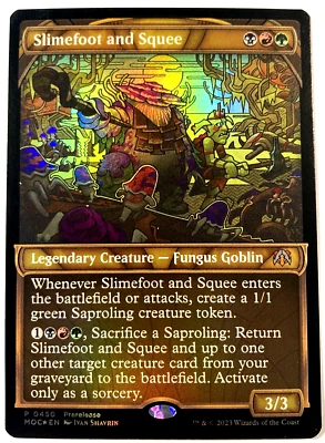 MTG Slimefoot and Squee SHOWCASE FOIL March of the Machine Prerelease 450 NM - Image 1 of 4