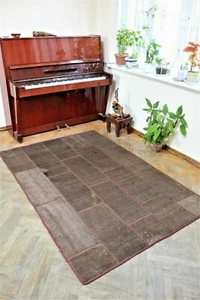 Handmade Patchwork rugs   size : 4.56 x 6.75 foot - 206 x 139 cm  - Picture 1 of 12