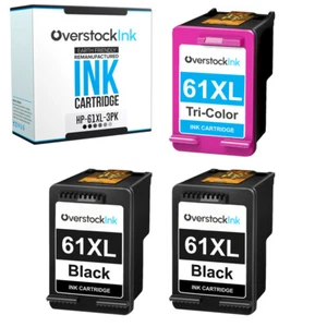 Cartuchos 3PK 61 XL 61XL para HP DeskJet 2542, HP ENVY 5530, HP OfficeJet 4632 - Imagen 1 de 1