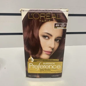 L'Oreal Superior Preference Permanent Hair Color #4M DARK MAHOGANY BROWN - Picture 1 of 6