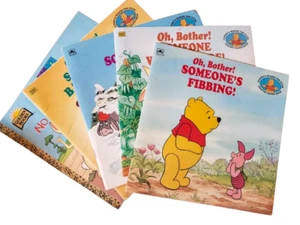 LOT OF 5 POOH SOFTCOVER GOLDEN BOOKS - GOOD CONDITION - Picture 1 of 1