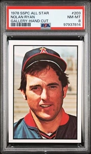 PSA 8 NOLAN RYAN HOF 1978 SSPC ALL-STAR GALLERY #203 GRADED NM-MINT TPHLC-7814 - Picture 1 of 2