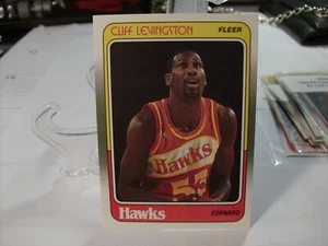 1988-89 Fleer Basketball #2 - Cliff Levingston - Atlanta Hawks 88-001 - Bild 1 von 2