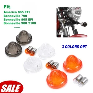 For America 865 EFI Bonneville 790 865 Front/Rear Turn Signal Light Blinker Lens - Picture 1 of 28