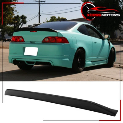 Fits 02-06 Acura RSX Ikon Style Matte Black Duckbill Rear Trunk Spoiler Lip Foto 1 de 4