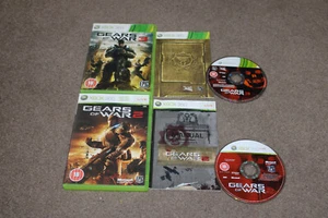 Xbox 360 Gears Of War 2 & 3 Bundle Games + Manuals 'Complete' - Picture 1 of 2