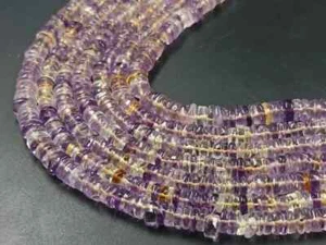 Natural Multi-Color Heishi Disc Tire Beads Smooth Gemstone Loose Plain Beads - Picture 1 of 58