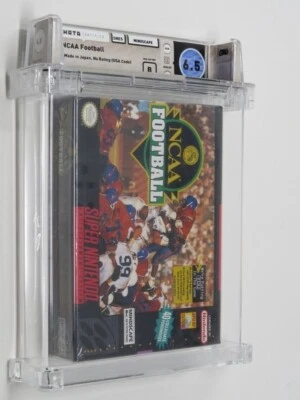 NCAA Football Super Nintendo Factory Sealed Video Game Wata Graded 6.5 B 1994 - Image 1 of 4