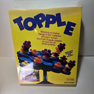 Topple Board Game 1992 Edition Pressman Balancing Game Vintage Still Sealed - Image 1 of 4