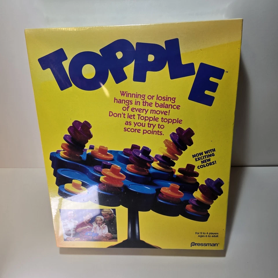 Topple Board Game 1992 Edition Pressman Balancing Game Vintage Still Sealed - Image 1 of 4