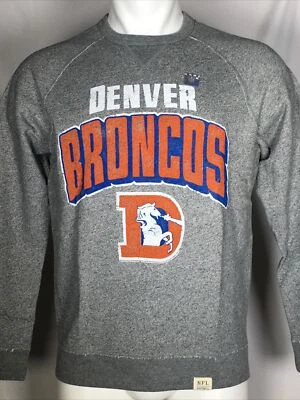 Denver Broncos NFL Formación Comida Chatarra Polar Gris Sudadera Para Hombre PEQUEÑA Foto 1 de 4