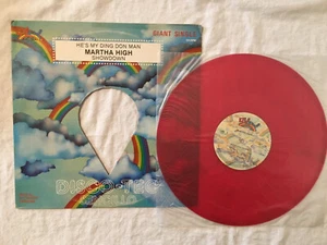 Mexico colored red vinyl 12" record Martha High He's My Ding Dong Man misprint - Picture 1 of 1