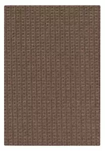 Koeckritz Interlace Espresso Indoor/Outdoor Area Rug | Lightweight & Durable - Picture 1 of 9