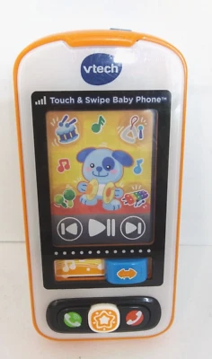 Vtech Touch And Swipe Baby Phone Kids Cellphone Toy Touchscreen Phone Tested - Image 1 of 4