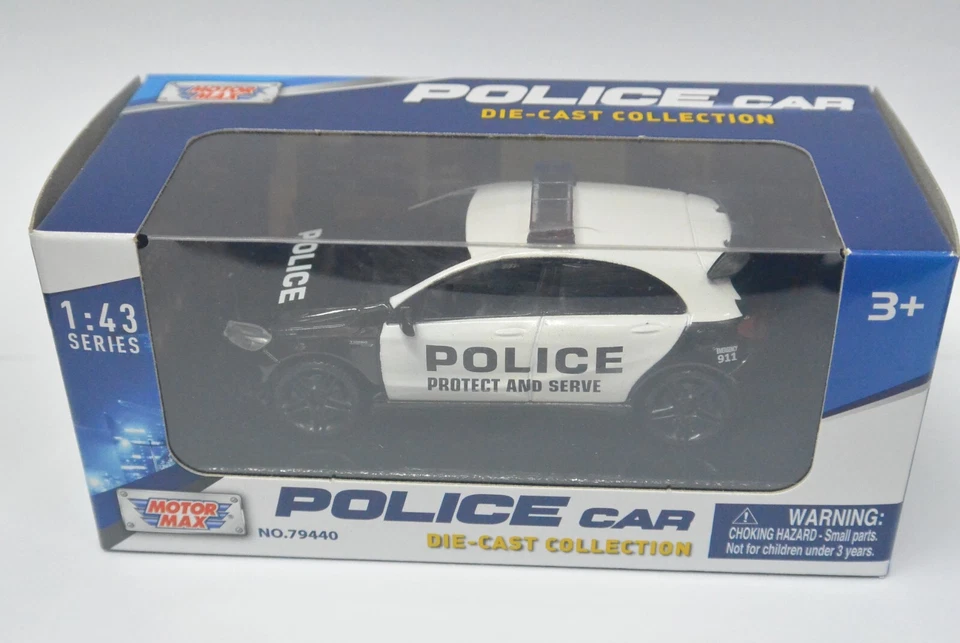 MOTORMAX 1:43 Police DieCast car - MERCEDES BENZ A45 AMG - Image 1 of 1