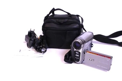 JVC GR-D725E Camcorder miniDV 28x Opt. Zoom 6,9 cm 2,7 Zoll Display Silber - Bild 1 von 4