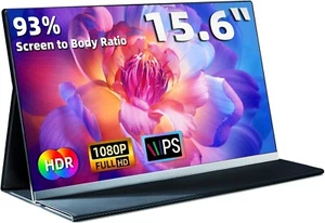 Portable Monitor Screen Extender - 15.6" 1080P FHD HDR 3-Sided Frameless Laptop - Picture 1 of 9