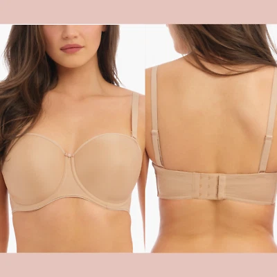 Nuevo con etiquetas Sujetador con aros convertible sin tirantes Fantasie [32I US] desnudo #T1937 Foto 1 de 4